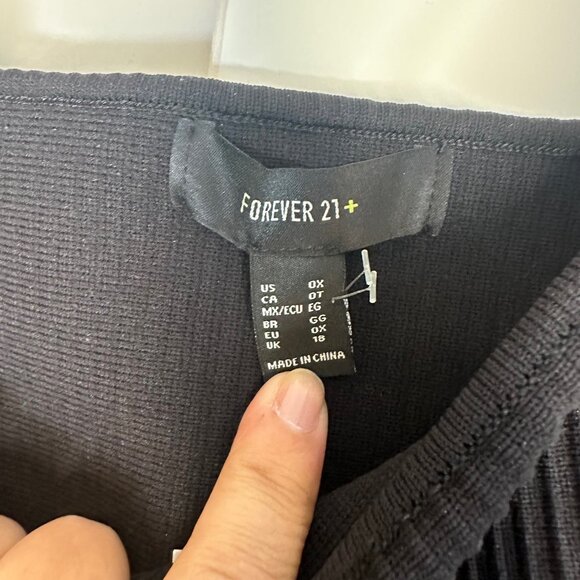 Black Square-Neck Sweater Knit Tank Top 0X - NEW - Picture 8 of 11